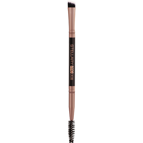 Кисть для бровей STELLARY Кисть для бровей двусторонняя 308 Eyebrow Brush Duo