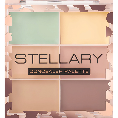 Консилер STELLARY Набор консилеров из 6 оттенков с кремовой текстурой Concealer Pallete