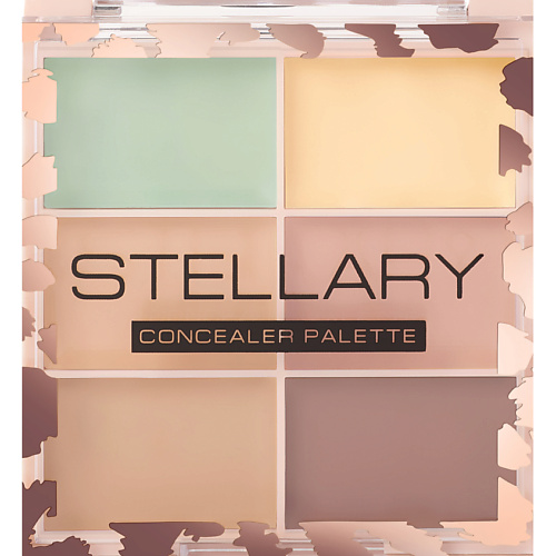 

STELLARY Набор консилеров из 6 оттенков с кремовой текстурой Concealer Pallete, Набор консилеров из 6 оттенков с кремовой текстурой Concealer Pallete