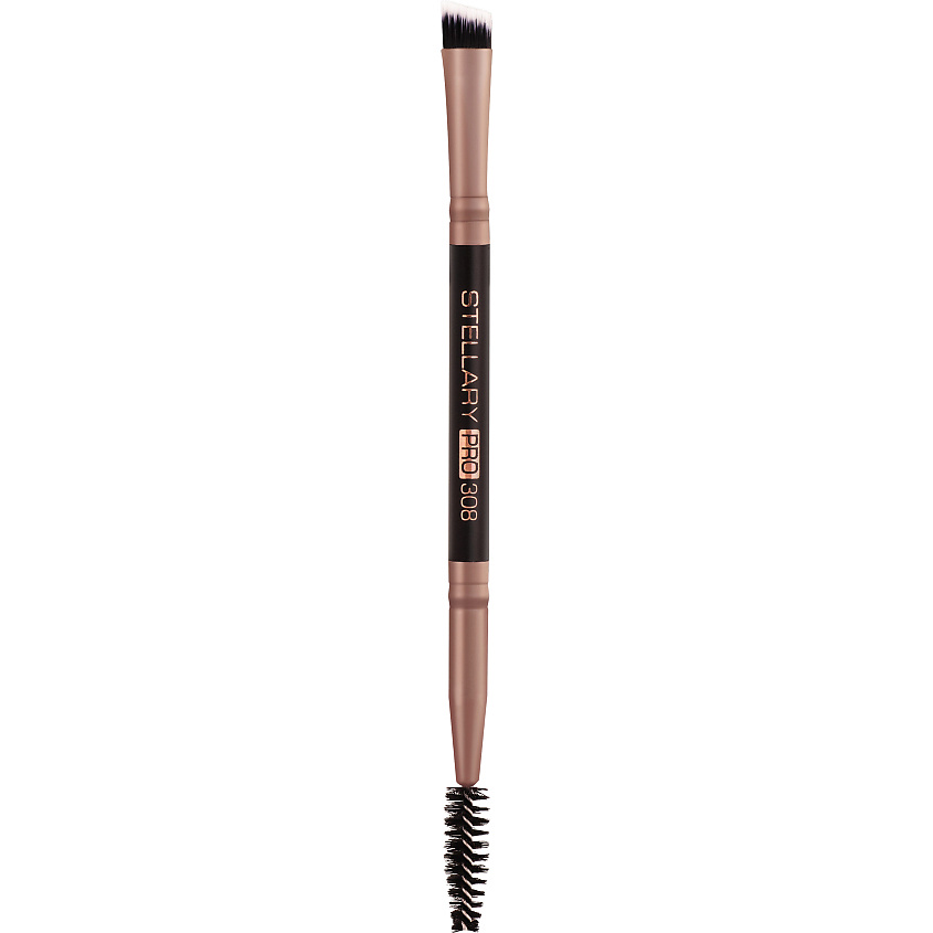 STELLARY Кисть для бровей двусторонняя 308 Eyebrow Brush Duo, 1 шт ...