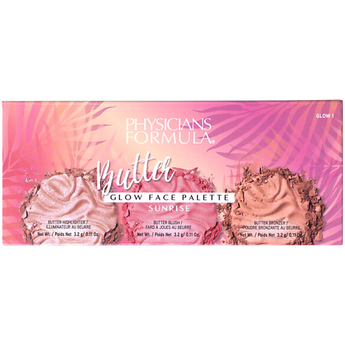 Палетка PHYSICIANS FORMULA Палетка для лица Рассвет Butter Glow Face Palette revlon палетка хайлайтеров для лица highlighting palette rose glow 020 7 5