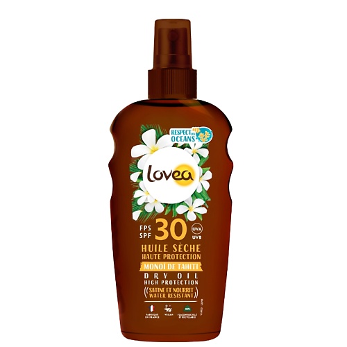 цена Солнцезащитное масло для тела LOVEA Масло для тела сухое c SPF 30 Dry Oil High Protection