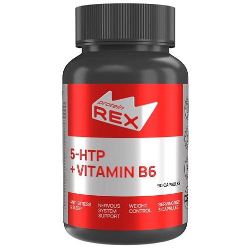 

PROTEIN REX 5-гидрокситриптофан + витамин B6 "5-HTP + Vitamin B6", 5-гидрокситриптофан + витамин B6 "5-HTP + Vitamin B6"
