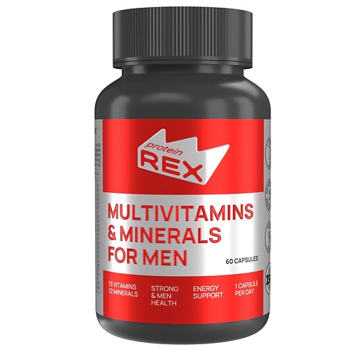 

PROTEIN REX Комплекс мультивитаминов для мужчин "Multivitamins And Minerals For Men", Комплекс мультивитаминов для мужчин "Multivitamins And Minerals For Men"