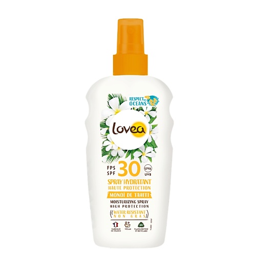 Солнцезащитный спрей для тела LOVEA Спрей для тела увлажняющий с SPF 30 Moisturizing Spray High Protection солнцезащитный увлажняющий спрей solar zone moisturizing protective spray 125мл спрей spf50