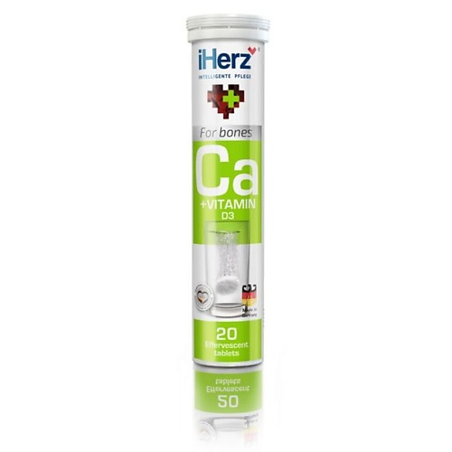 

IHERZ IHERZ Кальций + витамин D3 шипучие таблетки Ca + Vitamin D3 Effervescent Tablets, IHERZ Кальций + витамин D3 шипучие таблетки Ca + Vitamin D3 Effervescent Tablets