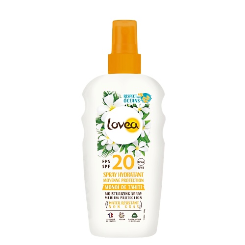 Солнцезащитный спрей для тела LOVEA Спрей для тела увлажняющий с SPF 20 Moisturizing Spray Medium Protection