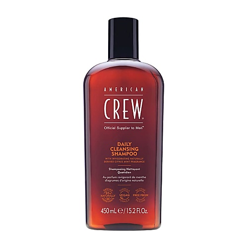 Шампунь для волос AMERICAN CREW Шампунь ежедневный очищающий Daily Cleansing Shampoo ежедневный увлажняющий шампунь american