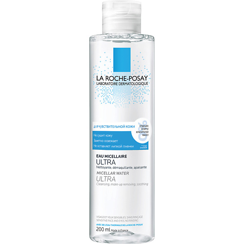 LA ROCHE-POSAY ULTRA Мицеллярная вода для чувствительной кожи лица и глаз мицеллярная вода ultra физио 200 мл