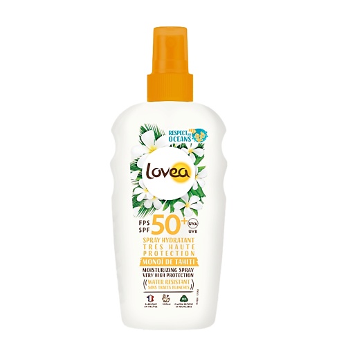 цена Солнцезащитный спрей для тела LOVEA Спрей для тела увлажняющий с SPF 50 Moisturizing Spray Very High Protection