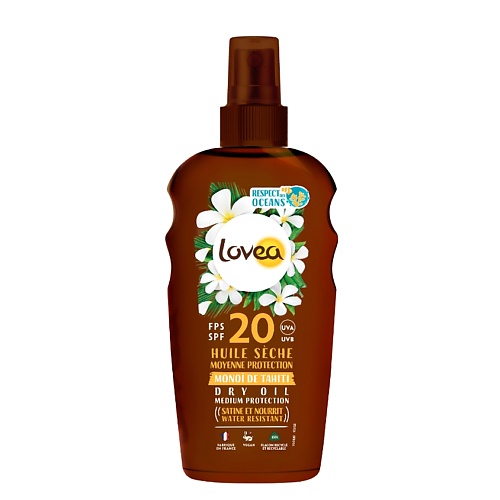 Солнцезащитное масло для тела LOVEA Масло для тела сухое с SPF 20 Dry Oil Medium Protection масло для тела mixit масло для тела сухое мерцающее euphoria dry flickering body oil