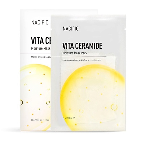 NACIFIC Маска тканевая увлажняющая с витамином С Vita Ceramide Moisture Mask Pack 194₽