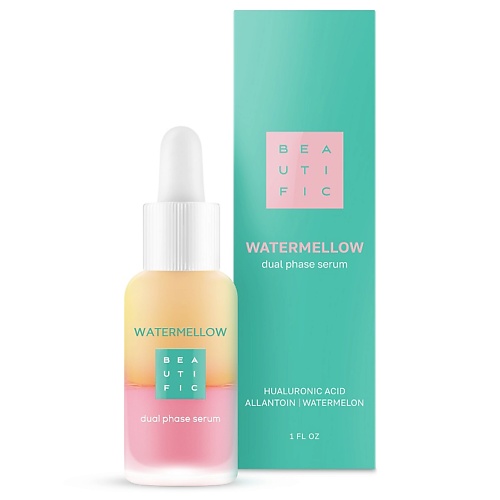 

BEAUTIFIC Двухфазная сыворотка для лица c экстрактом арбуза Watermellow, Двухфазная сыворотка для лица c экстрактом арбуза Watermellow