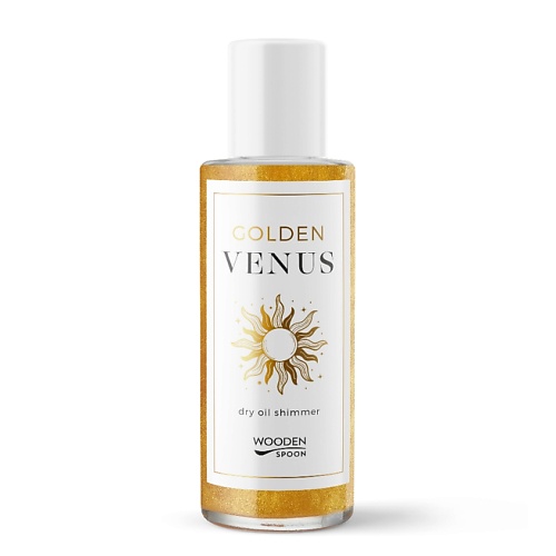 цена Масло для тела WOODEN SPOON Масло для тела сухое Золотое сияние Golden Venus Face & Body Dry Oil Shimmer Gold