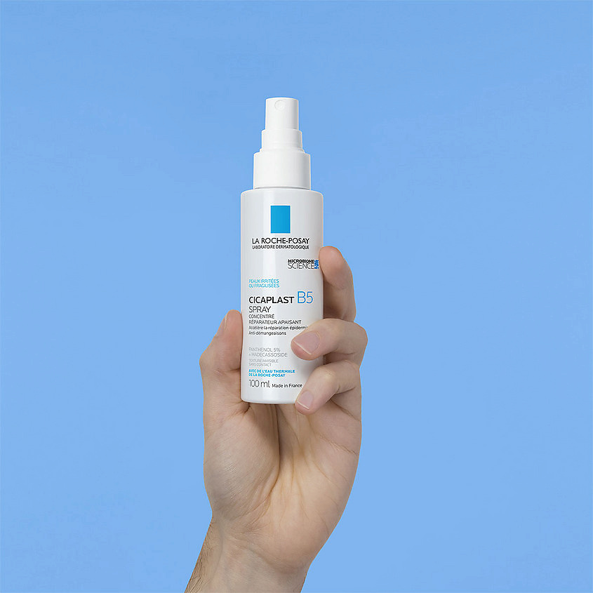 LA ROCHE-POSAY Cicaplast B5 Мультивосстанавливающий спрей для чувствительной, раздраженной и поврежденной кожи лица и тела для детей и взрослых, с пантенолом и термальной водой, фото 3