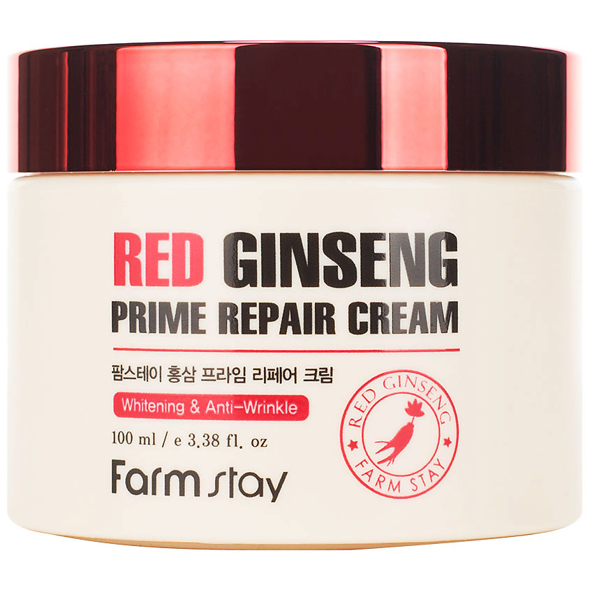 FARMSTAY Крем для лица Восстанавливающий с экстрактом красного женьшеня Red Ginseng Prime Repair Cream, фото 2