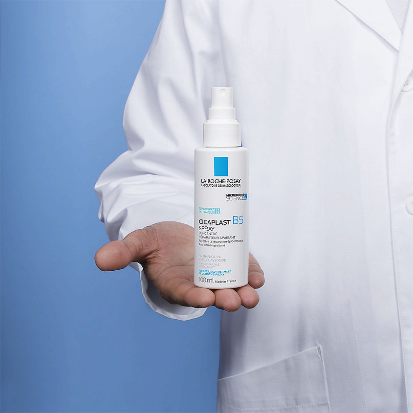 LA ROCHE-POSAY Cicaplast B5 Мультивосстанавливающий спрей для чувствительной, раздраженной и поврежденной кожи лица и тела для детей и взрослых, с пантенолом и термальной водой, фото 10