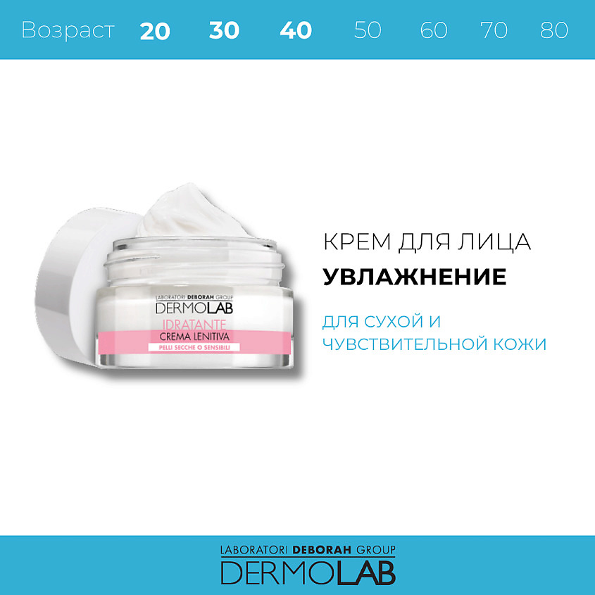 DEBORAH Крем для лица защитный для сухой и чувствительной кожи Dermolab Protective Hydrating Cream SPF15