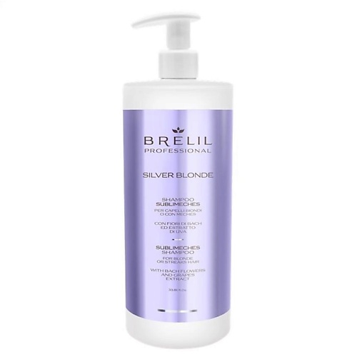 BRELIL PROFESSIONAL Шампунь Silver Blonde brelil professional восстанавливающая маска с экстрактом овса для ослабленных и чувствительных волос numero