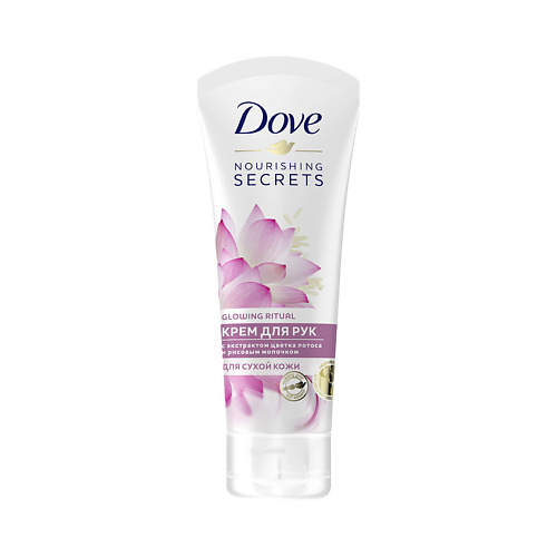 

DOVE Крем для рук для с экстрактом цветка лотоса и рисовым молочком сухой кожи Nourishing Secrets Glowing Ritual, Крем для рук для с экстрактом цветка лотоса и рисовым молочком сухой кожи Nourishing Secrets Glowing Ritual