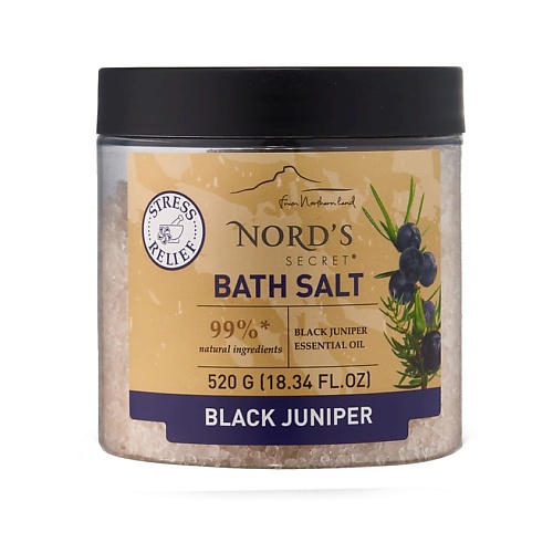 

NORD'S SECRET Соль для ванн Anti-stress с Эфирным Маслом Черный Можжевельник, Соль для ванн Anti-stress с Эфирным Маслом Черный Можжевельник