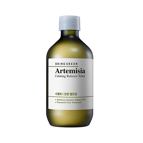 Тонер для лица BRING GREEN Тонер для лица успокаивающий регулирующий pH кожи с полынью Artemisia Calming Balance Toner
