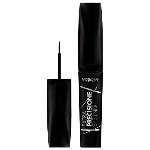 Подводка для глаз DEBORAH MILANO Подводка для век жидкая EXTRA PRECISIONE EYELINER подводка для век жидкая deborah milano formula pura eyeliner precisione тон 01 черный 2 5 мл 2 шт