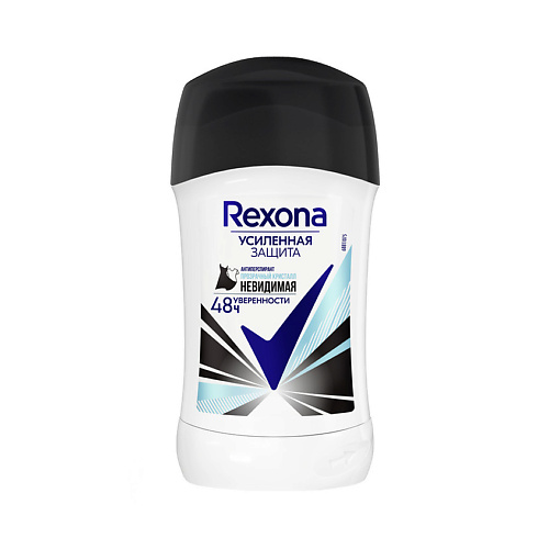 REXONA Дезодорант- антиперспирант карандаш усиленная защита Невидимая прозрачный кристалл