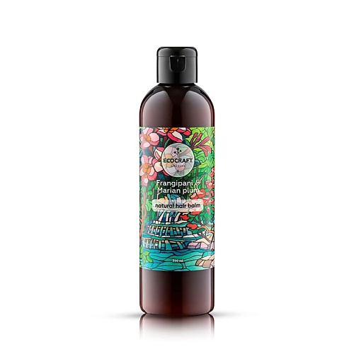 ECOCRAFT Бальзам для восстановления волос Франжипани и марианская слива Frangipani & Marian Plum Natural Hair Balm ecocraft крем для тела франжипани и марианская слива 150мл