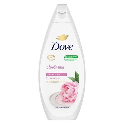 

DOVE Крем-гель для душа Сливочная ваниль и пион, Крем-гель для душа Сливочная ваниль и пион