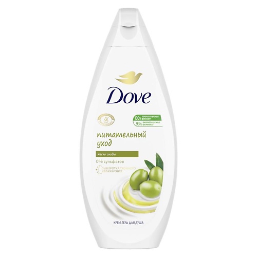 

DOVE Гель-крем для душа Питательный уход с маслом оливы, Гель-крем для душа Питательный уход с маслом оливы