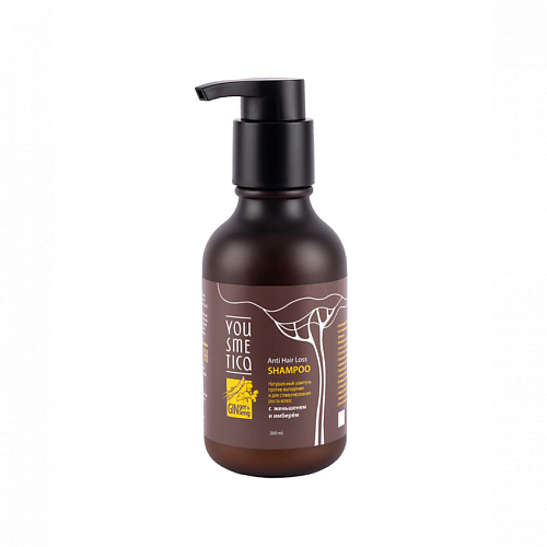 фото Yousmetica натуральный шампунь против выпадения и для стимулирования роста волос