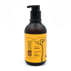 Восстанавливающий шампунь Куркума и Зелёный чай Turmeric Shampoo