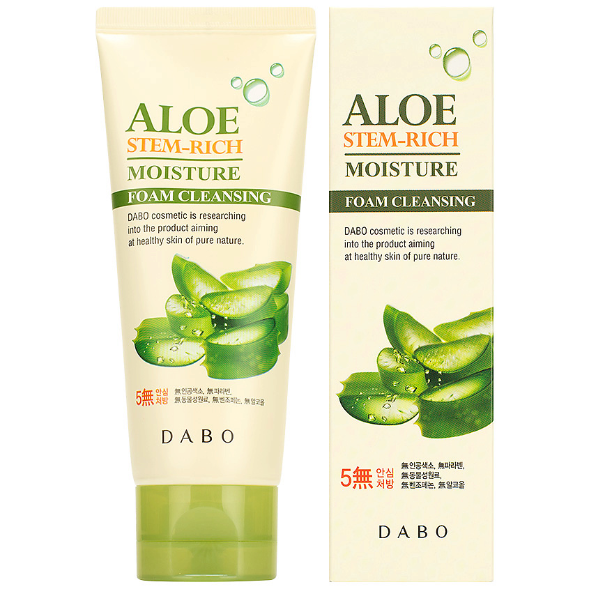 DABO Пенка для умывания с экстрактом алоэ Aloe Stem-Rich Moisture Foam ...