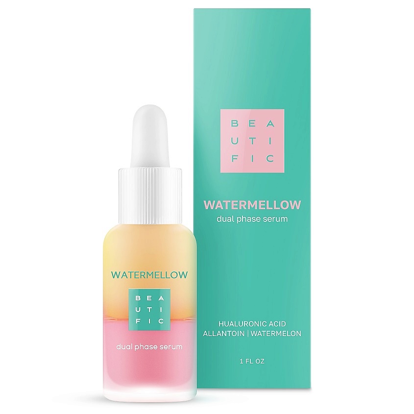 BEAUTIFIC Двухфазная сыворотка для лица c экстрактом арбуза Watermellow ...