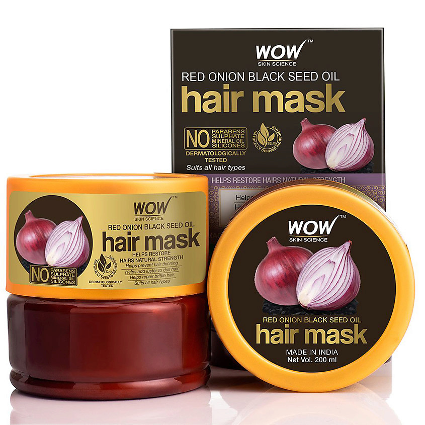 WOW SKIN SCIENCE Маска для укрепления и роста волос Red Onion Black ...