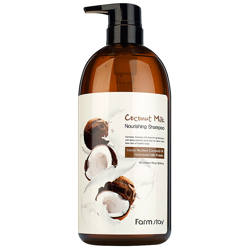 FARMSTAY Шампунь питательный с кокосовым маслом Coconut Milk Nourishing ...