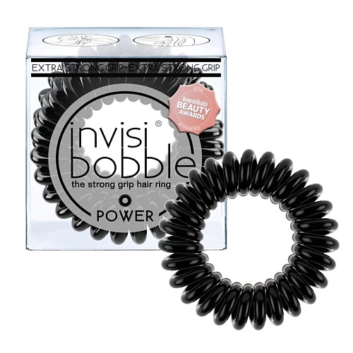 Резинка для волос INVISIBOBBLE Резинка-браслет для волос invisibobble POWER True Black invisibobble power strong grip кольцо для волос черный 3 шт в упаковке