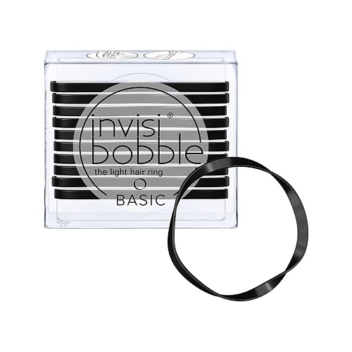 Резинка для волос INVISIBOBBLE Резинка для волос invisibobble BASIC True Black резинка для волос invisibobble резинка браслет для волос invisibobble true black