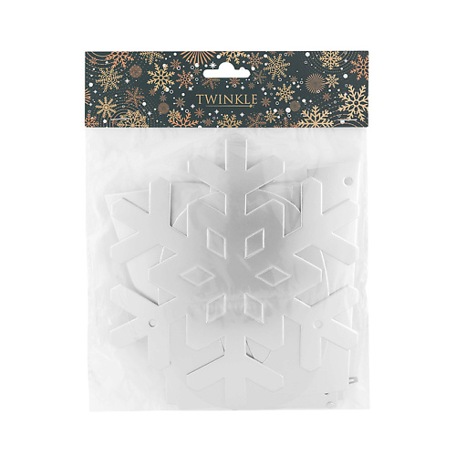 

TWINKLE Гирлянда "Let It Snow" серебряная, Гирлянда "Let It Snow" серебряная