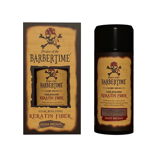 Пудра для укладки волос BARBERTIME Пудра-загуститель для волос с кератином Hair Building Keratin Fiber