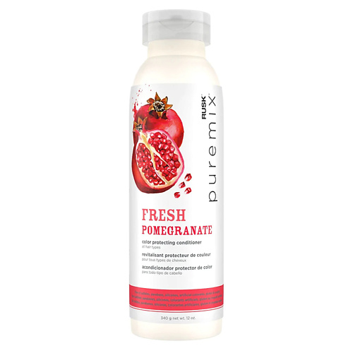 RUSK Кондиционер для волос для защиты цвета с гранатом Puremix Fresh Pomegranate Color Protecting Conditioner