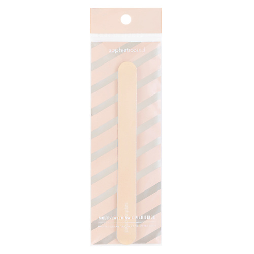 Пилка для ногтей ЛЭТУАЛЬ Многослойная пилочка для ногтей Multi-Layer Nail File Beige пилочка для ногтей essence banana file 1 шт