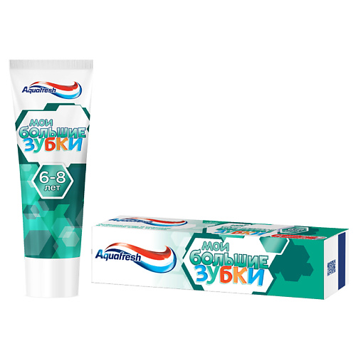 AQUAFRESH Зубная паста детская Мои большие зубки Big Teeth 6+