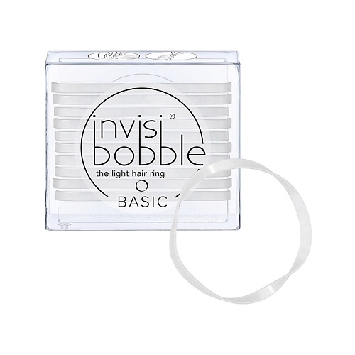 INVISIBOBBLE Резинка для волос invisibobble BASIC Crystal Clear invisibobble заколка invisibobble waver crystal clear с подвесом
