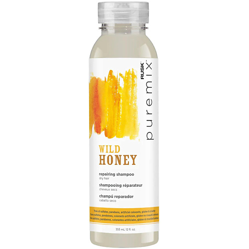 RUSK Шампунь для волос восстанавливающий с диким медом для сухих волос Puremix Wild Honey Repairing Shampoo - Dry Hair