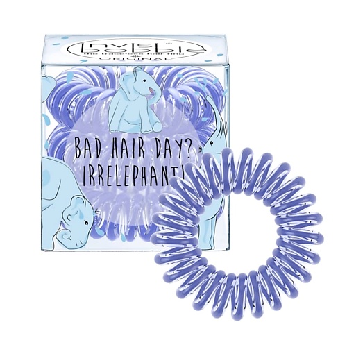 Резинка для волос INVISIBOBBLE Резинка-браслет ORIGINAL Bad Hair Day? Irrelephant! invisibobble slim hair rings chrome sweet chrome