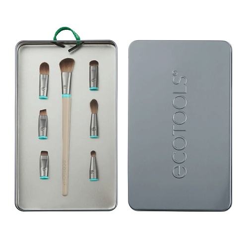 

ECOTOOLS Набор кистей для макияжа глаз (7 сменных насадок и 1 ручка) EcoTools Interchangeables Total Renewal Eye Kit, Набор кистей для макияжа глаз (7 сменных насадок и 1 ручка) EcoTools Interchangeables Total Renewal Eye Kit