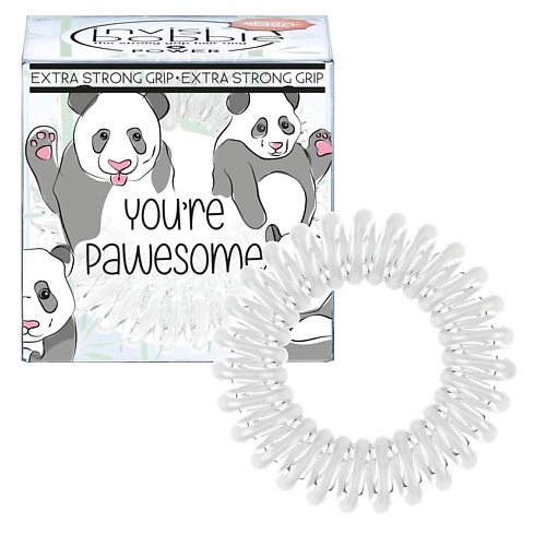 Резинка для волос INVISIBOBBLE Резинка-браслет POWER You're Pawesome invisibobble power strong grip кольцо для волос черный 3 шт в упаковке