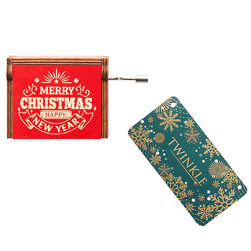 Елочная игрушка TWINKLE Механическая музыкальная шкатулка Merry Christmas цена и фото